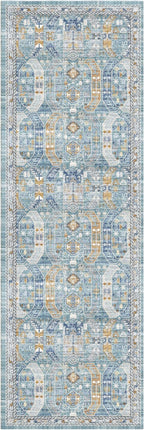 Madane Runner Rug 2'6''x8' Kitchen Runner, Hallway Runner Printed Vintage - Image 3