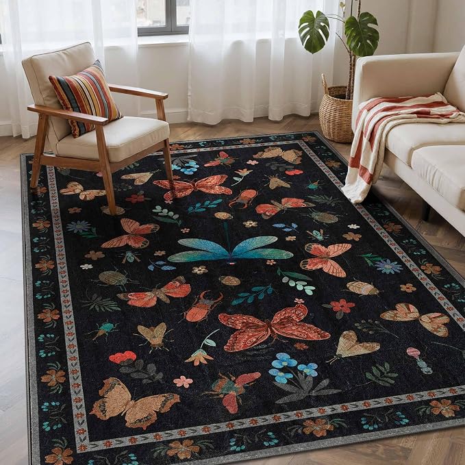 Rugxara Floral Rug for Living Room Bedroom by Rugxara