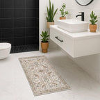 Boho Moss 2x4 Small Rugs for Entryway, Vintage Washable Low Pile & Soft Throw - Image 3