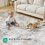 Rugflix 9x12 Area Rugs for Living Room, Washable Large Rug Stain-Resistant Low - Image 6