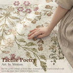 jinchan Zenith Floral Runner Rug 2x6 Washable Kitchen Runner Non-Slip Low-Pile - Image 5