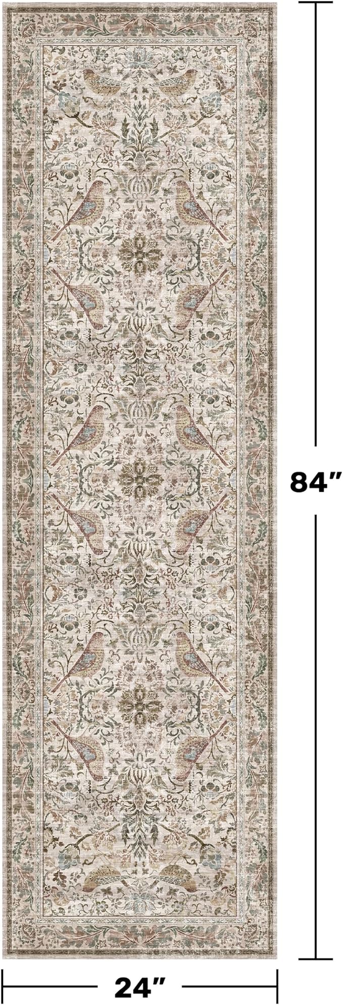 Hazo Haus Boho 2x7 Long Bathroom Runner Rug - Image 2