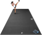 Gorilla Mats Extra Large Exercise Mat – 9'x6', Flat Fitness, Yoga & Weight by YoGorillaMats