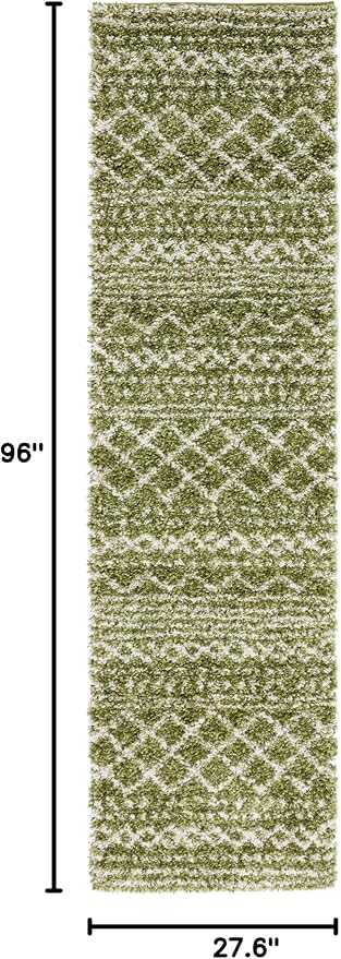 SAFAVIEH Arizona Shag Collection Runner Rug - Image 2