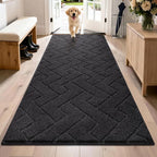 PURRUGS Dirt Trapping Door Mat 32" x 70", Non-Slip Machine Washable Entry Rug by PURRUGS