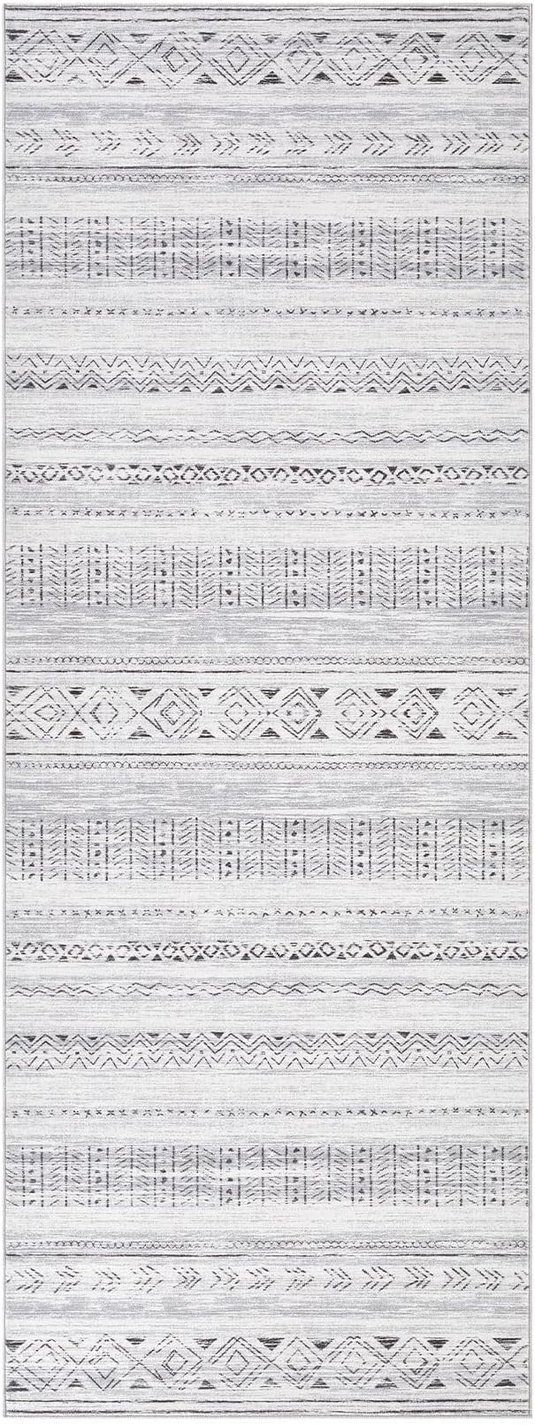 cotiled Hallway 3x12 Runner Rugs: Washable Boho Rugs - Image 9