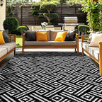 OPPODREAM Outdoor Rug 5x7 Ft, Waterproof Outdoor Plastic Straw Rug by OPPODREAM