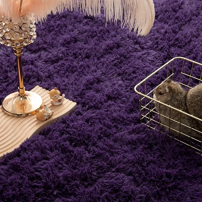 Andecor Soft Extra Large Area Rugs, 9x12 Indoor Shaggy Plush Rug - Image 4