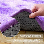 qulint 4x6 Area Rugs for Bedroom, Fluffy Soft Purple Rug for Kids Room Fuzzy - Image 3