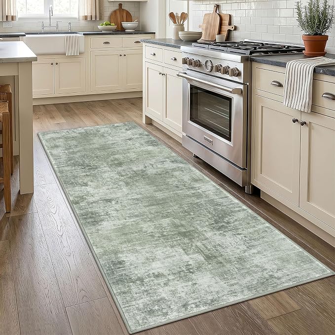 IOHOUZE Abstract Runner Rug 3x7 Ft Washable Runners - Image 2