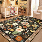 RELEANY Floral 3x5 Area Rugs Washable Print Boho Cute Carpet Non Slip Flower - Image 8