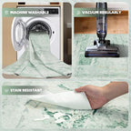 Washable Rugs 8x10 Area Rugs for Living Room, Ultra Soft Faux Wool Retro Carpets - Image 3