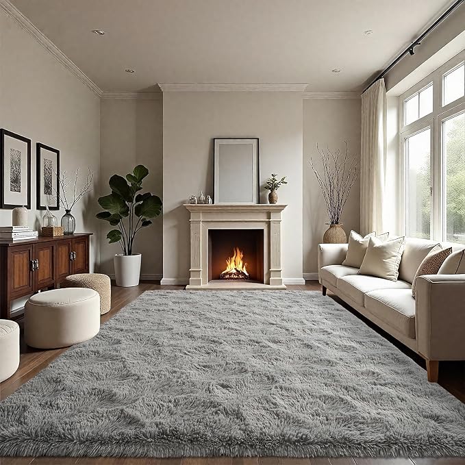 LOCHAS Ultra Soft Indoor Modern Area Rugs Fluffy Living Room Carpets - Image 5