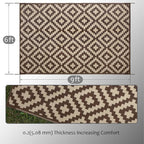 SAND MINE Reversible Mats, Plastic Straw Rug, Modern Area Rug, Large Floor Mat - Image 2
