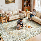 Lessymo 8 x 10 Area Rugs for Living Room, Machine Washable Area Rugs Boho Faux - Image 5