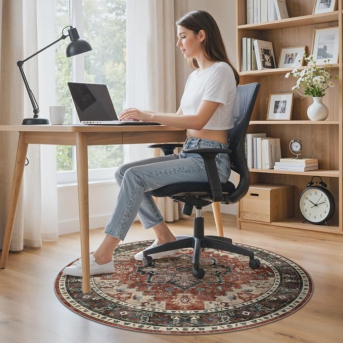 Office Chair Mat for Hardwood Tile Floor, Under Desk Carpet Protector for - Image 2