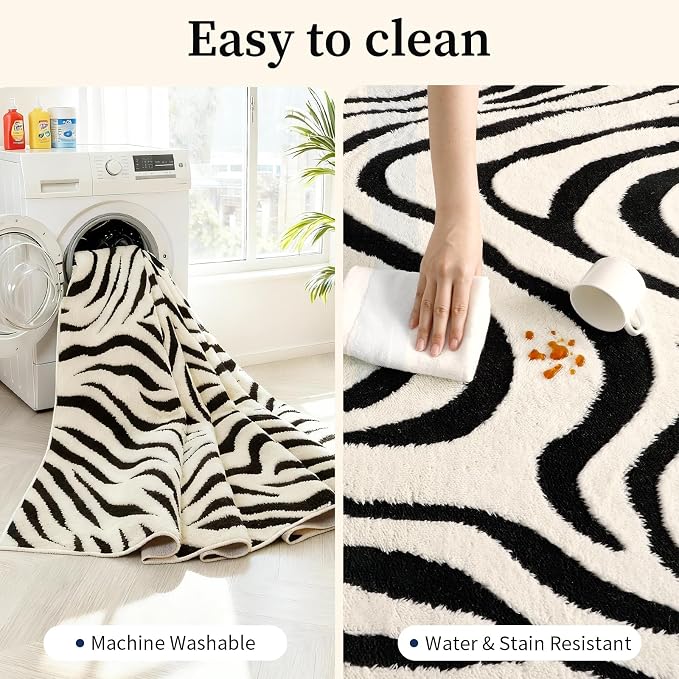 YIHOUSE 9×12 Ft Area Rugs for Living Room: Modern Washable Rug - Image 7