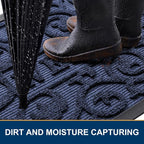 Smiry Welcome Door Mat Outside Entrance, Heavy Duty Trap Dirt and Moisture Easy - Image 3