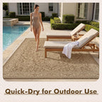 MontVoo-Outdoor Rug-Patio Rug 5x7 ft Polypropylene Indoor Outdoor Rugs Carpet - Image 7