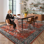 Moynesa Leopard Washable Rugs, 8x10 Area Rugs - Image 6