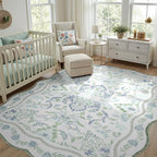 DCX Green and Blue 5x7 Rug, Kid & Pet Friendly - Image 4