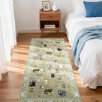 2x5 Washable Rug Runner, Non Slip Low Pile Hallway Cat Runner Rug, Stain - Image 8