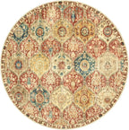 Lahome Moroccan Trellis Washable Round Rugs, Non-Slip Soft Round Rug 4ft - Image 7
