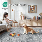 Lofus 5x7 Area Rug for Living Room, Soft Neutral Carpets for Bedroom Dining - Image 5