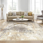 Square Rug 10x10 Living Room: Large Washable Abstract Modern Soft Area Rug - Image 5