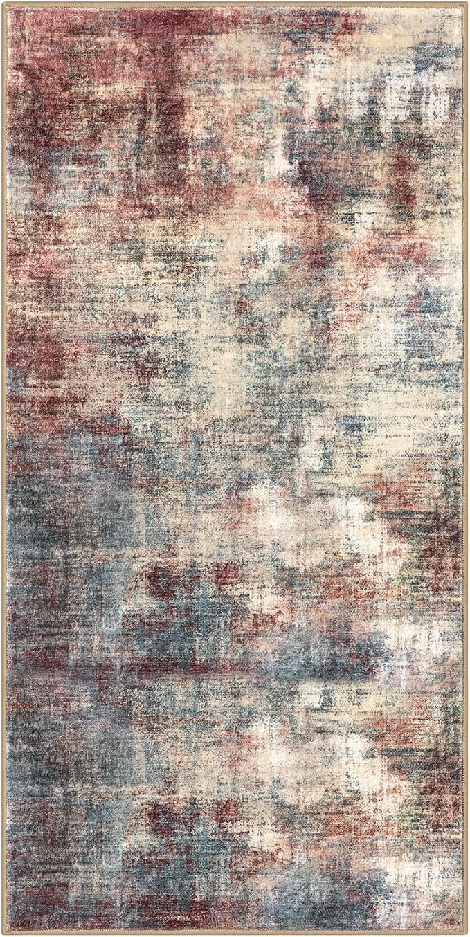 IOHOUZE Abstract Runner Rug 3x6 Ft Washable Runners - Image 9