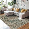 Rugxara 4x6 Rug for Living Room Bedroom, Vintage Retro Boho Area Rugs, Non Slip by Rugxara