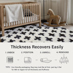 PureCozy Black and White Rug 4x6 - Image 5