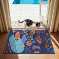 jinchan 2x3 Coastal Area Rug Kids Washable Fun Rug Colorful Ocean Fish Small by JINCHAN