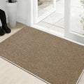 Dirt Trapping Door Mat 20x32, Taupe Faux Jute Entryway Rug | Low-Profile by Unknown