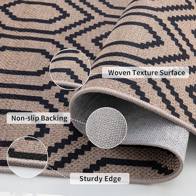 Tangsoo Easy Jute Rug 2x6 Washable Runner Rug - Image 3