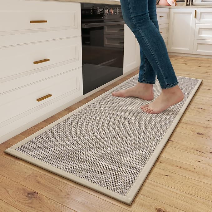 Kitchen Rugs Non-Slip and Washable, Kitchen Mats by QiCaiJia