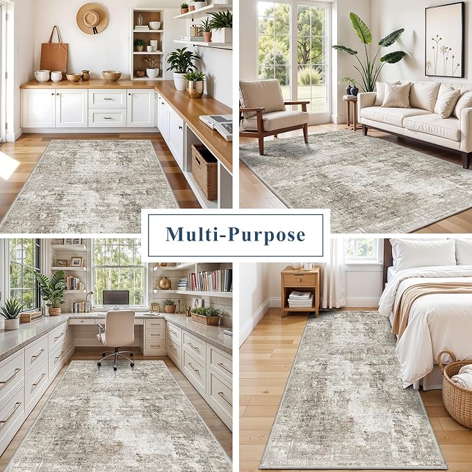 4x8 Washable Area Rug – Non-Slip Rubber Backed Indoor Rug - Image 5