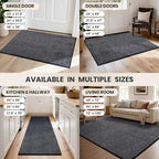 PURRUGS Dirt Trapping Door Mat 24" x 59", Non-Slip Machine Washable Entryway Rug - Image 9