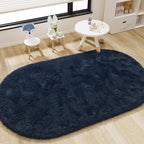 LOCHAS Bedroom Rug 3.3' x 6.2', Soft Oval Throw Rugs Carpet - Image 2