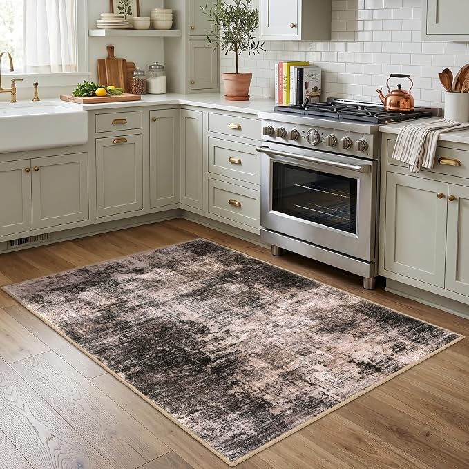 IOHOUZE Abstract Area Rug 4x5 Ft Washable Rugs - Image 2