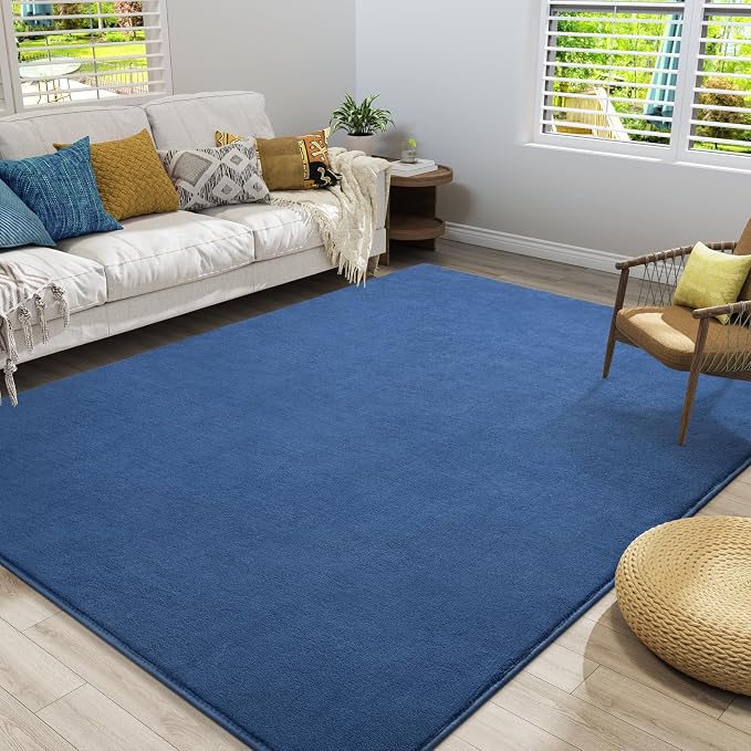 Amearea Large Modern Area Rugs for Bedroom Living Room, 8x10 Feet Blue - Image 6