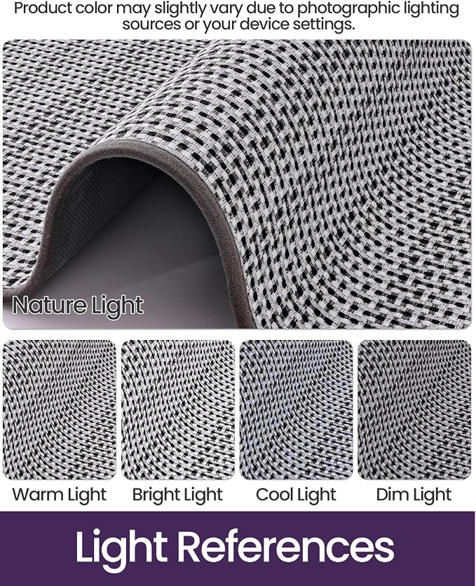 DEXI Ultra Thin Door Mat Indoor Entrance 36x56, Non Slip Rubber Backed Entryway - Image 3