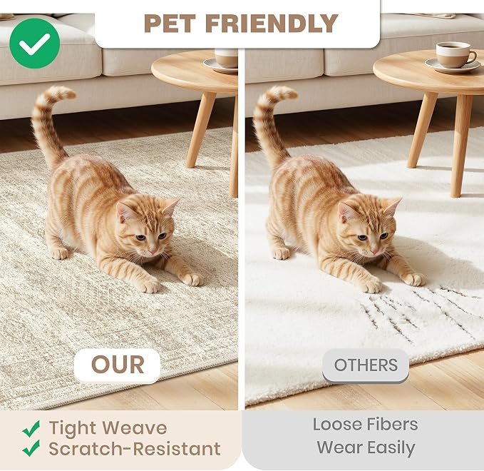 Washable Kitchen Rugs Sets of 2 Piece, Hallway Runner Rug Non-Slip - Image 6