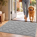 hicorfe Dirt Trapper Doormat, Non Slip Backing Washable Door Mats, Absorbent by Hicorfe