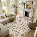 Machine Washable Rugs for Living Room: 6x9 Area Rugs Bedroom Rug Stain by palohom