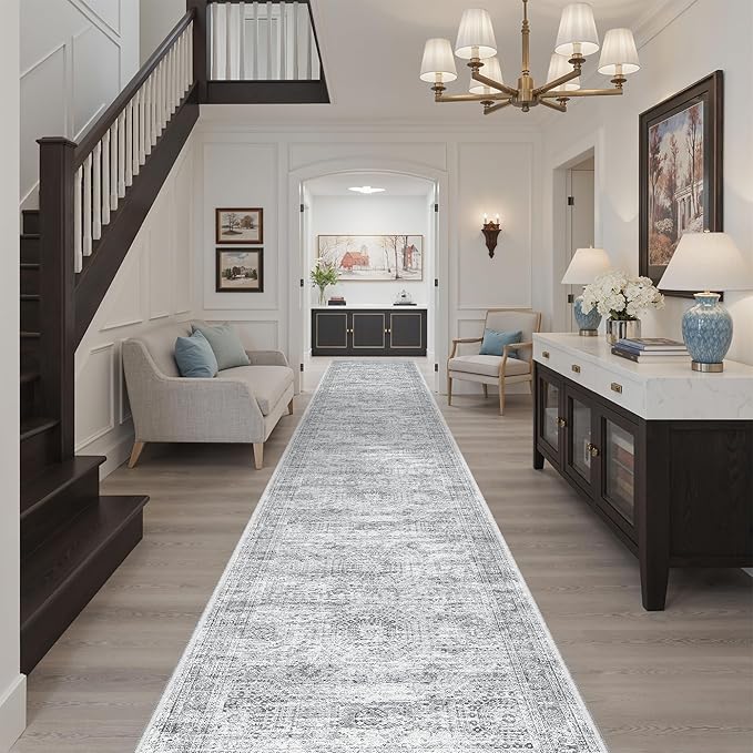 Soalmost Runner Rug 2'6" x 14' Washable Non-Slip Runner Rugs - Image 3