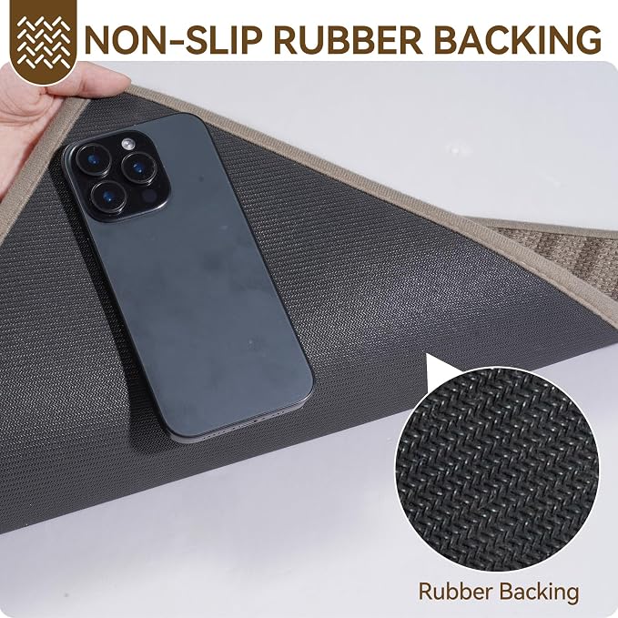 Front Door Mat 24''x71'', Absorbent Washable Non Slip Indoor Runner, Easy Clean - Image 4
