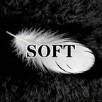 8x10 Area Rugs for Living Room: Soft Black Fluffy Rug Shag Washable Rug Plush - Image 4