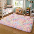 KICHOWUA Thick Area Rug 6x9 Unicorn Fluffy Shag - Image 9