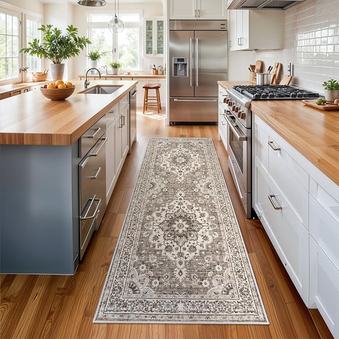 Washable Oriental Hallway Runner Rug - Image 3